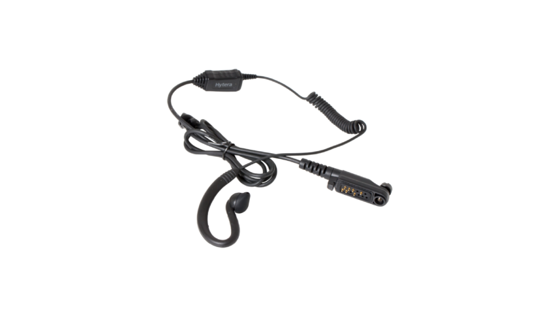 C-style Earpiece with In-line PTT and Microphone (Black) -- for HP5, HP6, HP7, PD6, X1 series and PDC550, PDC680, PDM680, PTC680, Z1p, PT590