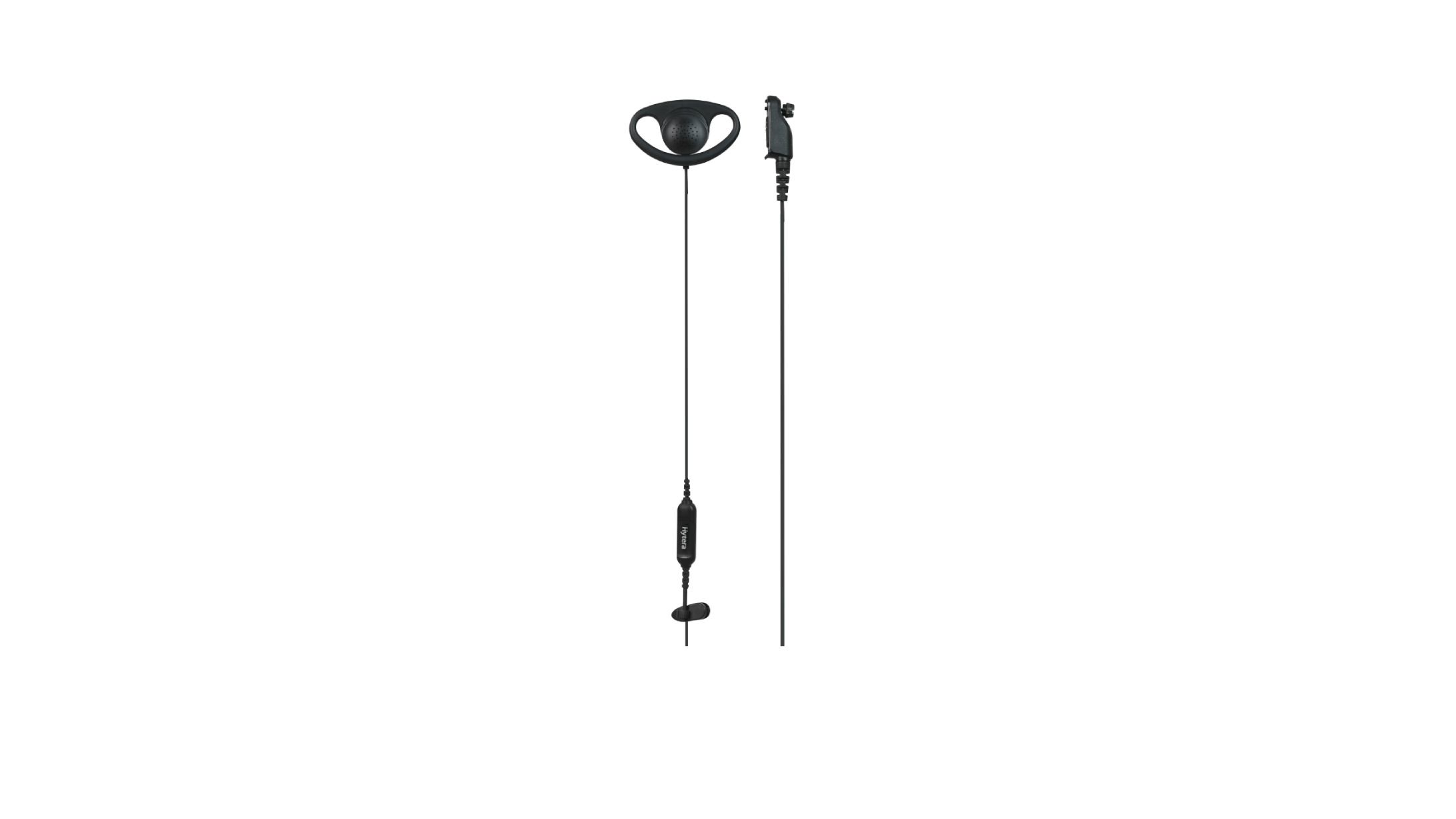 D-earset with in-line MIC PTT&VOX directly attached to radio for AP5/BP5 series