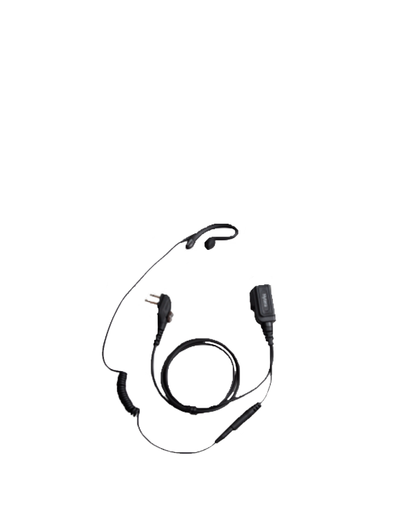 C-Style Detachable Earpiece and Microphone with In-line PTT (Black) -- EOL, alternative is ACM-01+ES-01